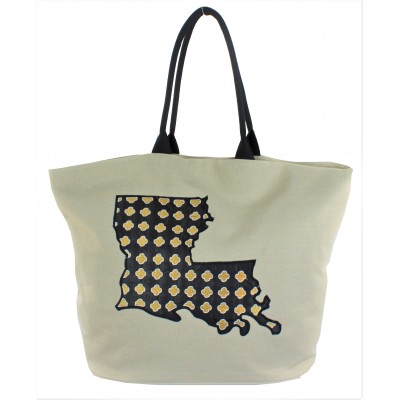 9207 - LOUISIANA STATE CANVAS TOTE